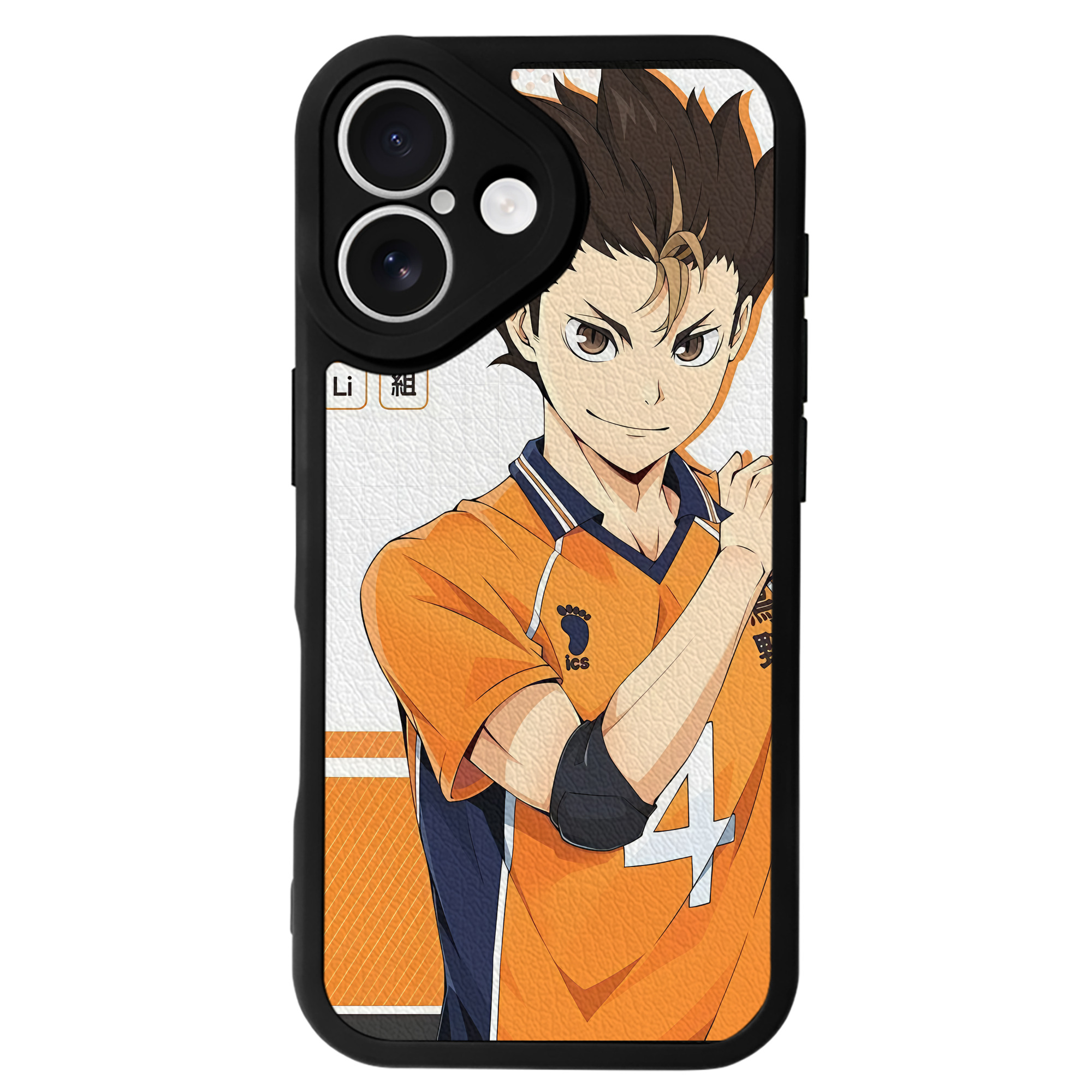 （画像用） ハイキュー!! Haikyu!! 【iPhone 16シリーズ対応】シリコンスマホケース（レザー調） 材質：シリコン